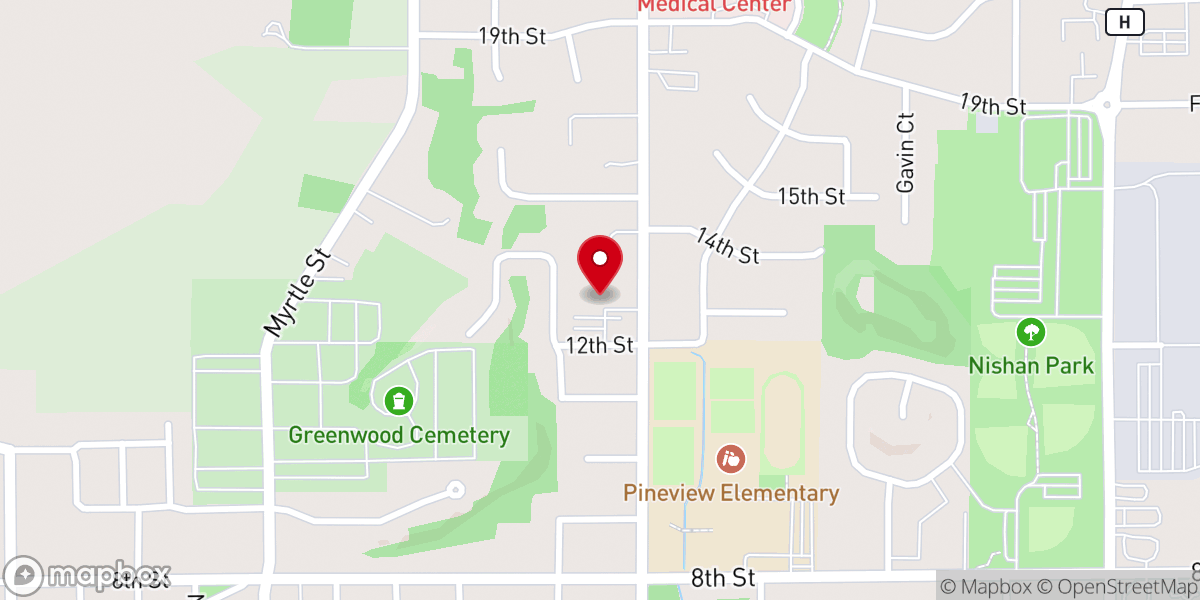Map showing location of Church of God