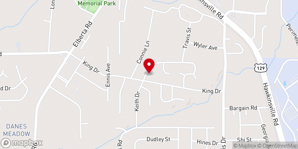 Map showing location of Bethlehem Baptist Church