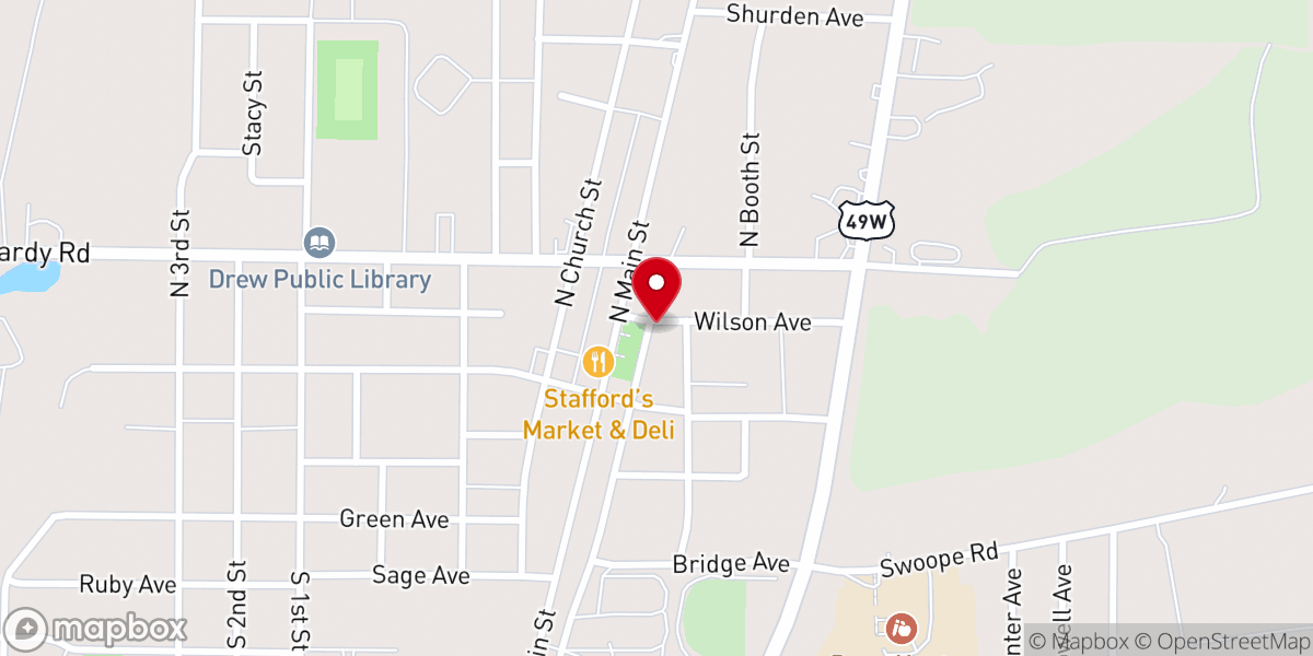 Map showing location of New Jerusalem Church God In