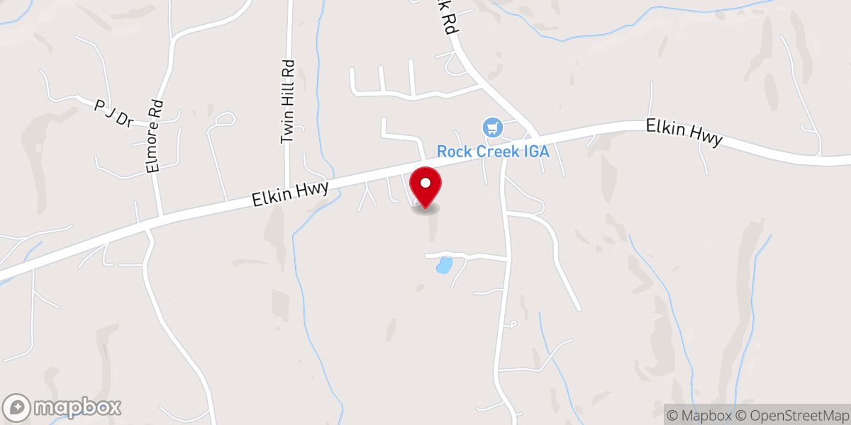 Map showing location of Bethel Branch Church of Christ