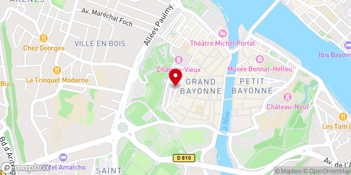 Map showing location of LUMINISCENCE Bayonne