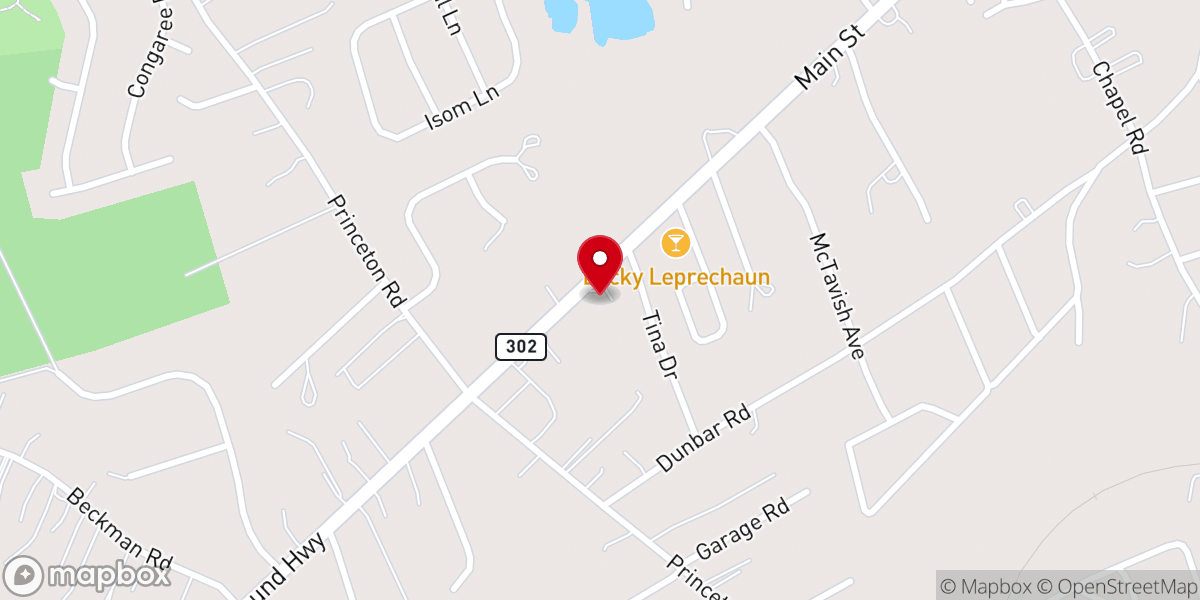 Map showing location of Kinetic Church