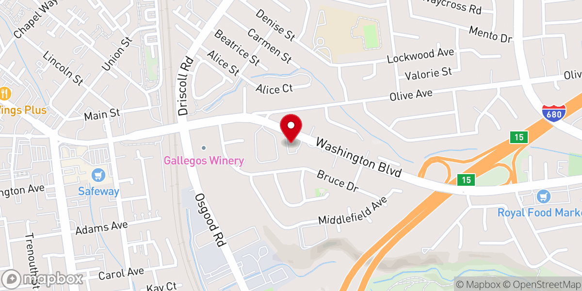 Map showing location of Mission United Methodist Church