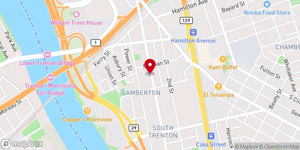 Map showing location of Promise Pentecostal Christian Church a NJ Nonprofit Corporation