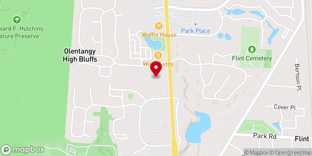 Map showing location of Worthington Christian Church