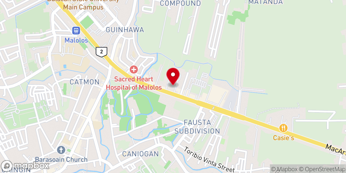 Map showing location of CCF Malolos