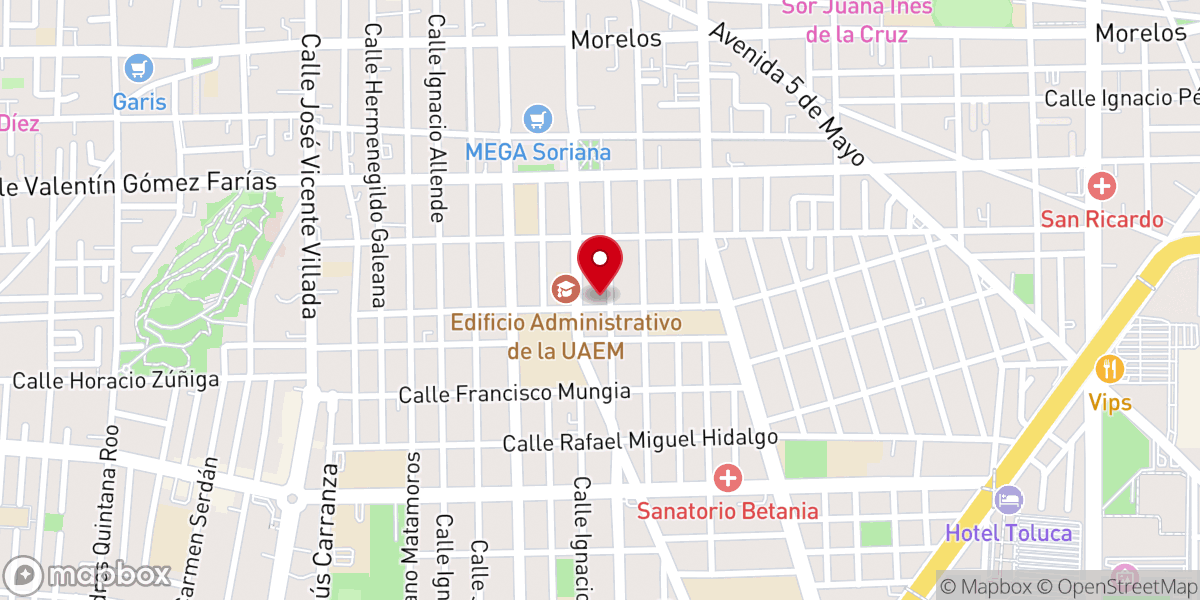 Map showing location of Parroquia de Nuestra Señora del Perpetuo Socorro