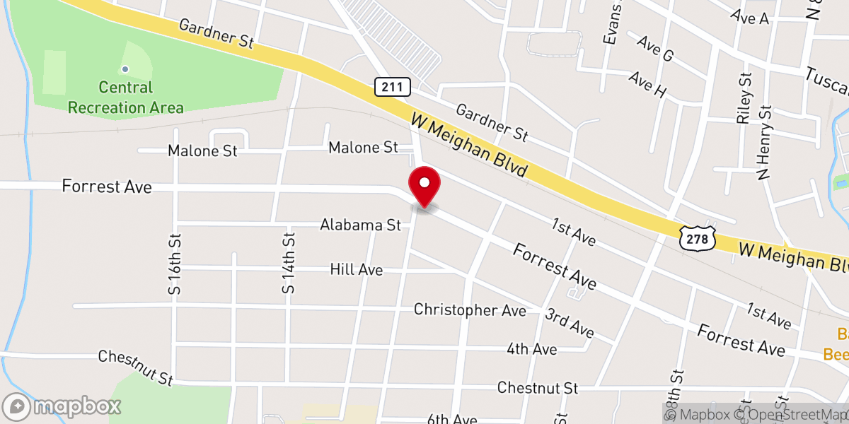 Map showing location of Iglesia Casa De Fuego