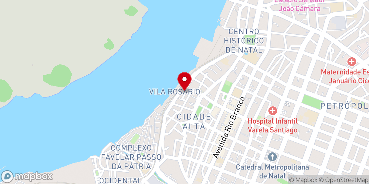 Map showing location of IEADERN - Assembleia de Deus - Cong. Cidade Alta