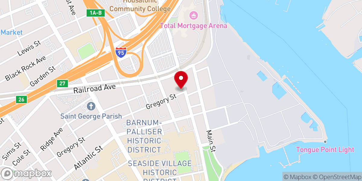 Map showing location of Walters African Methodist Episcopal Zion Church