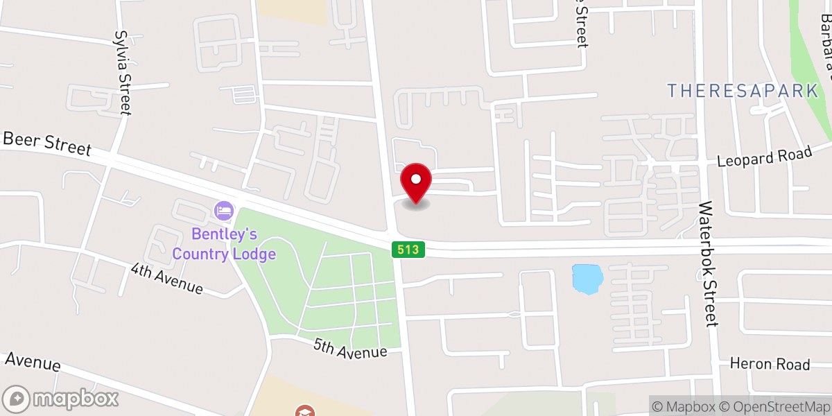 Map showing location of Empower Church