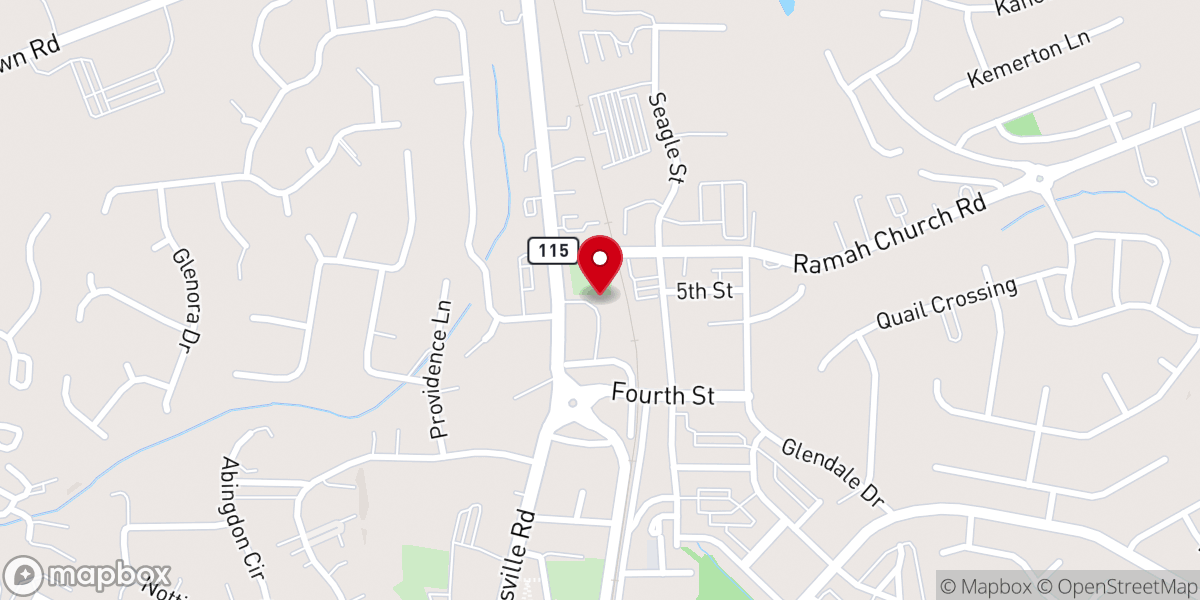 Map showing location of New Friendship Presbyterian