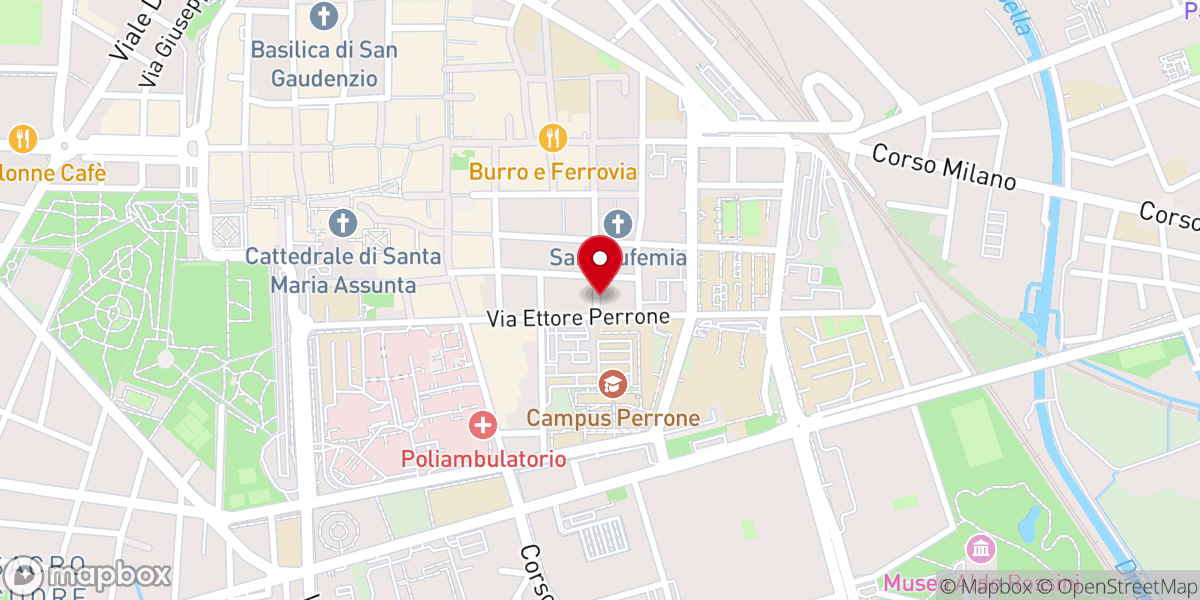 Map showing location of Chiesa e Orfanotrofio di Santa Lucia