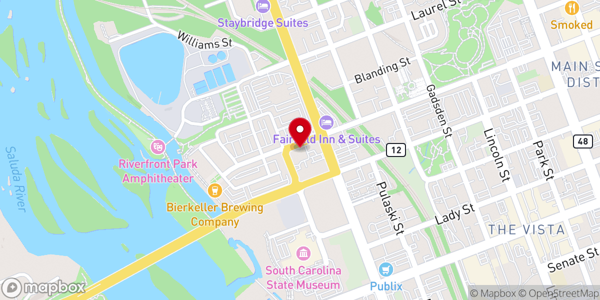 Map showing location of Apostle Fire Baptized Holiness Church