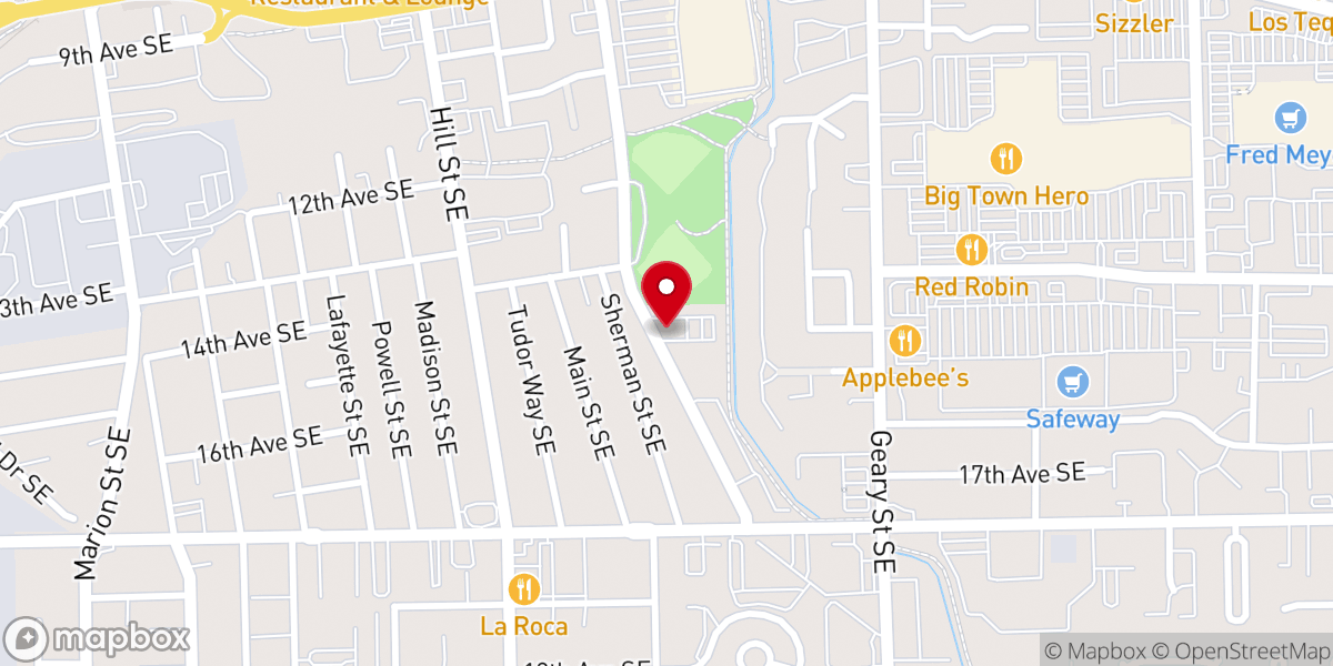 Map showing location of Oak Street Church Of Christ