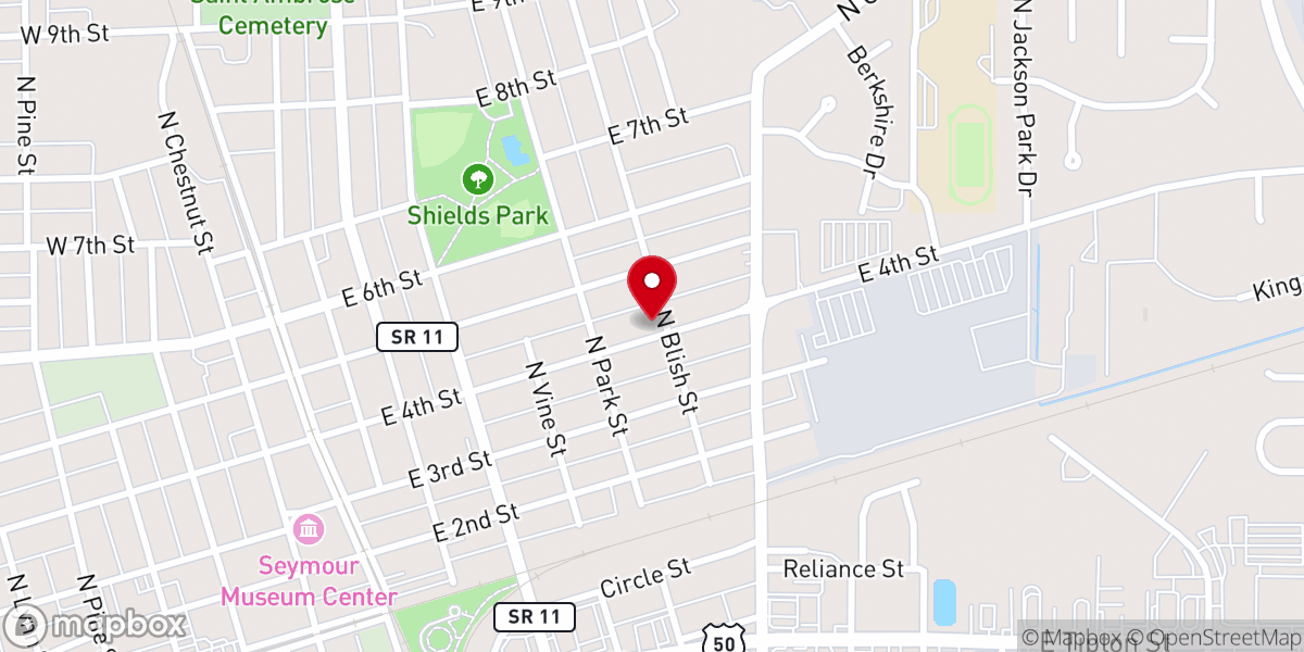 Map showing location of First Church of God