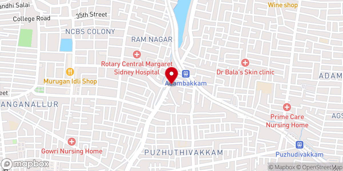 Map showing location of St. Jude's Shrine புனித யூதா ததேயு திருத்தலம்