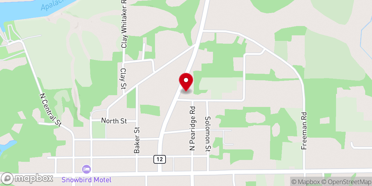 Map showing location of Church of God