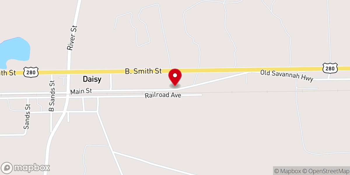 Map showing location of St Luke Missionary Baptist Church