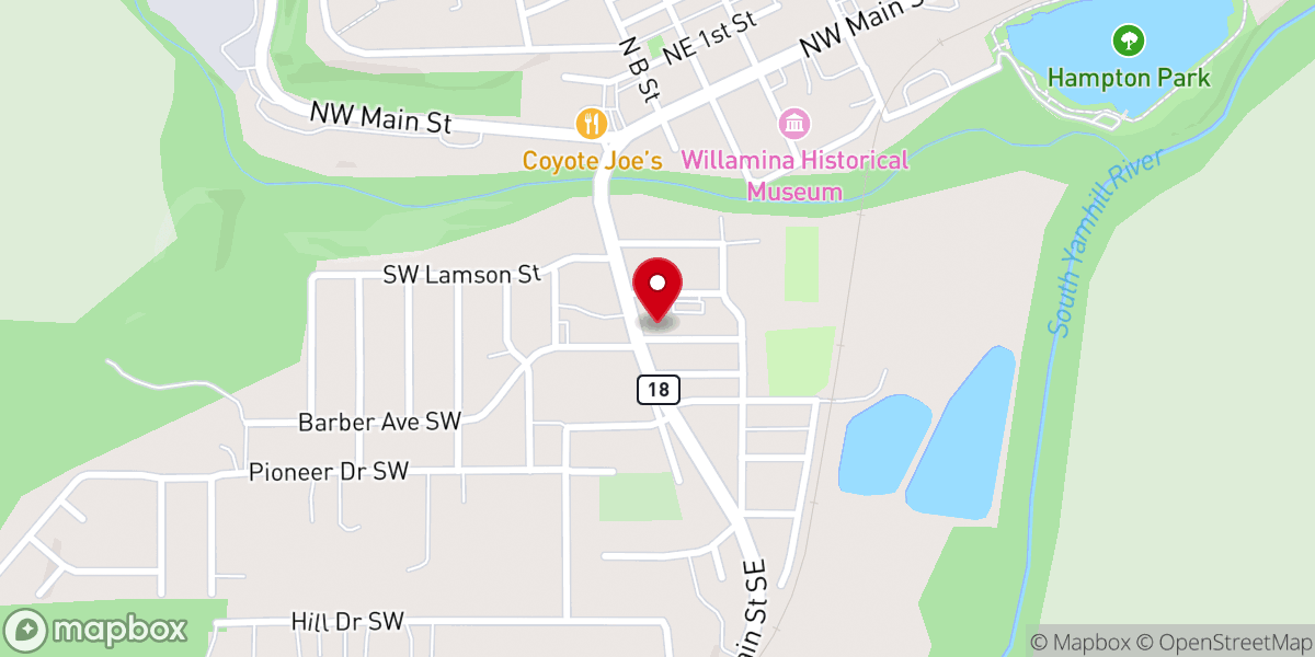 Map showing location of Journey Church