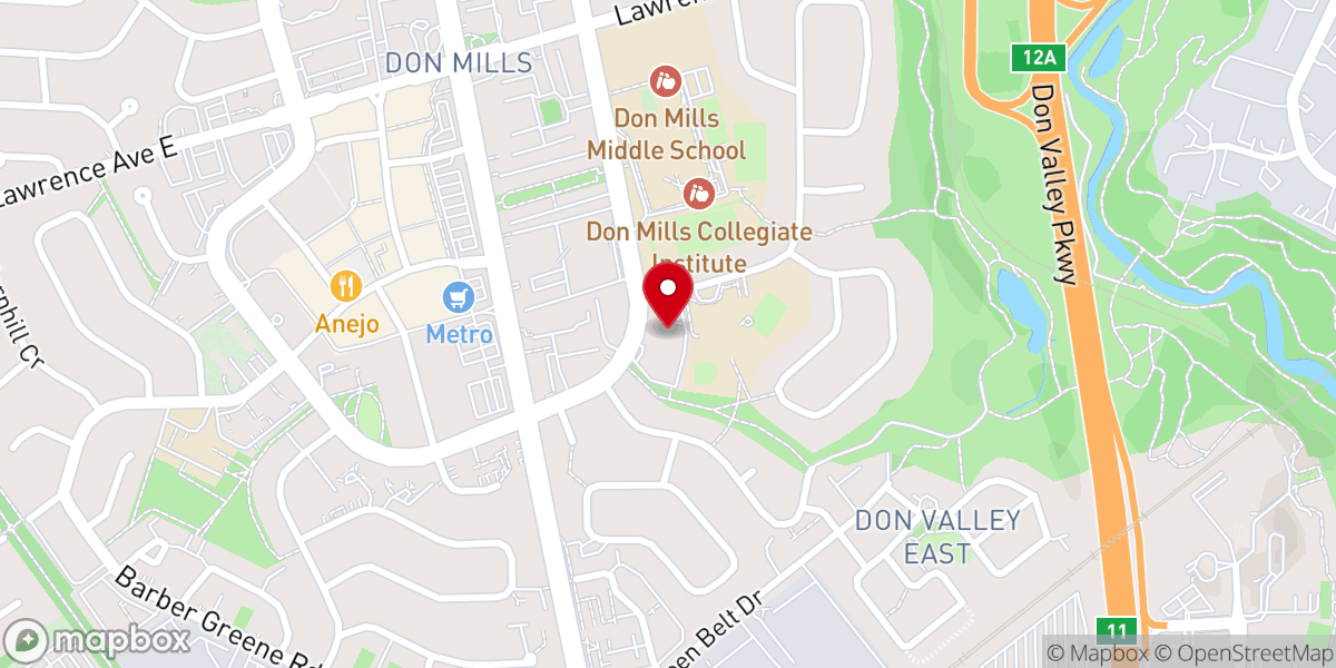 Map showing location of St. Mark's Presbyterian Church