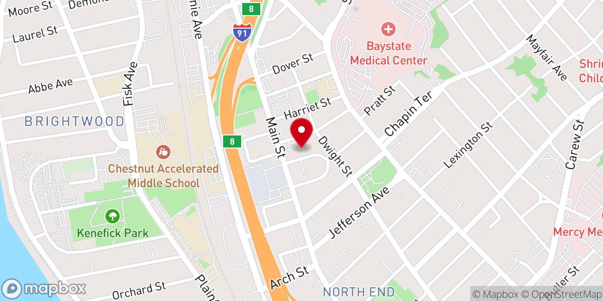 Map showing location of Iglesia Bethsaida Inc Springfield