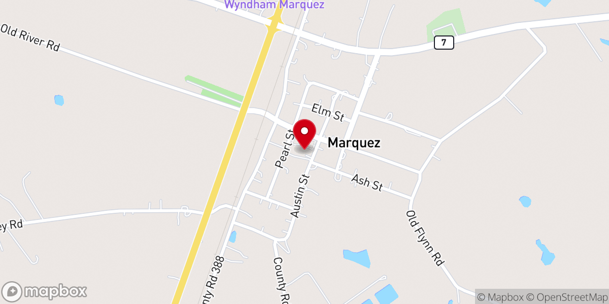Map showing location of Church of Christ