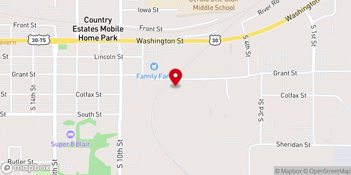 Map showing location of PassageWay Church