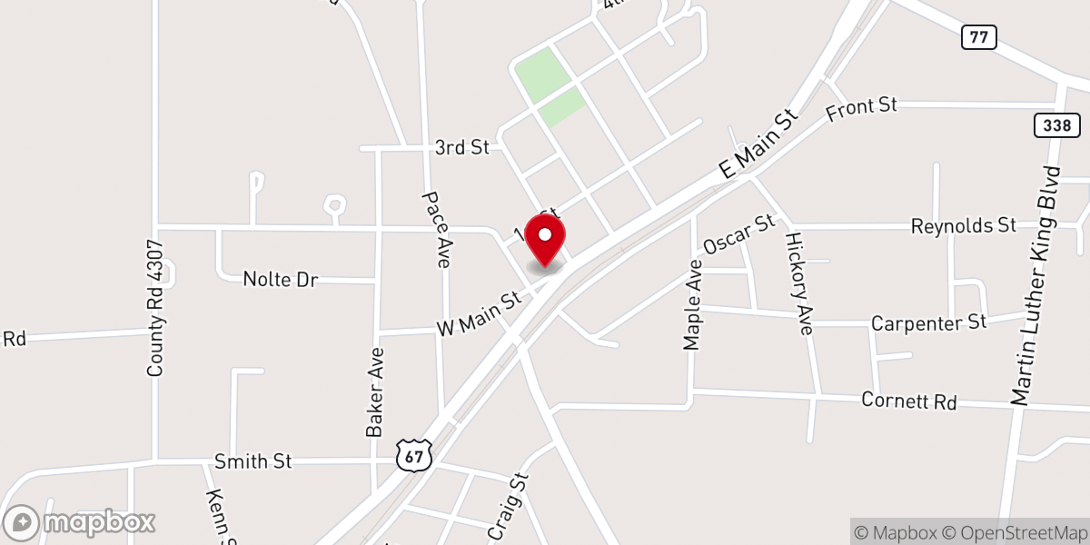 Map showing location of FULL GOSPEL Outreach Church