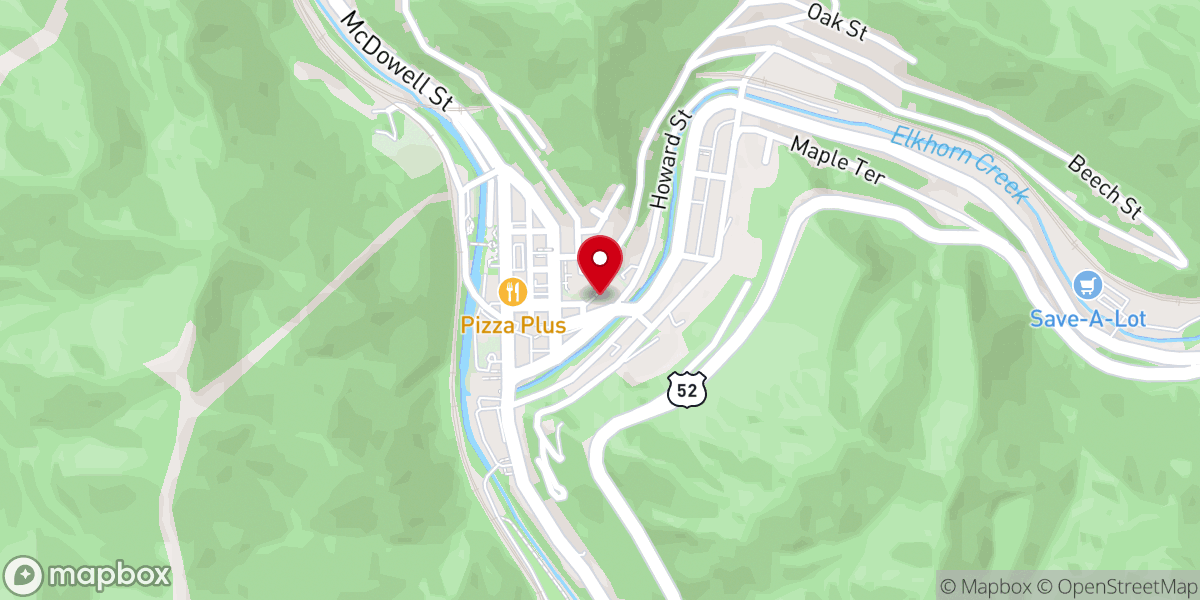 Map showing location of First United Methodist Church