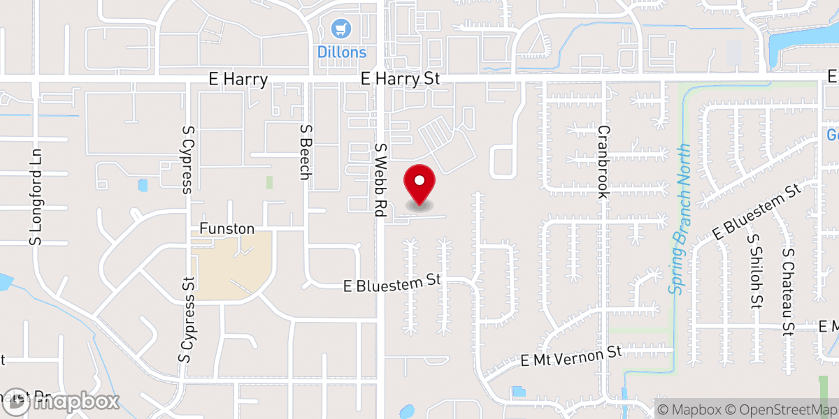 Map showing location of Amazing Grace Baptist Church