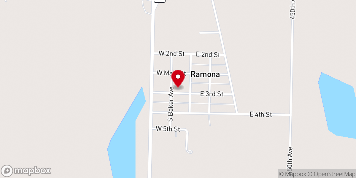 Map showing location of St. Williams Catholic Church