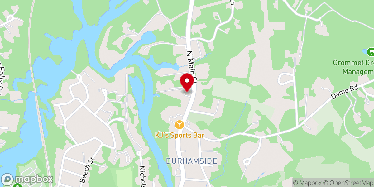 Map showing location of Newmarket Community Church Thrift Shop