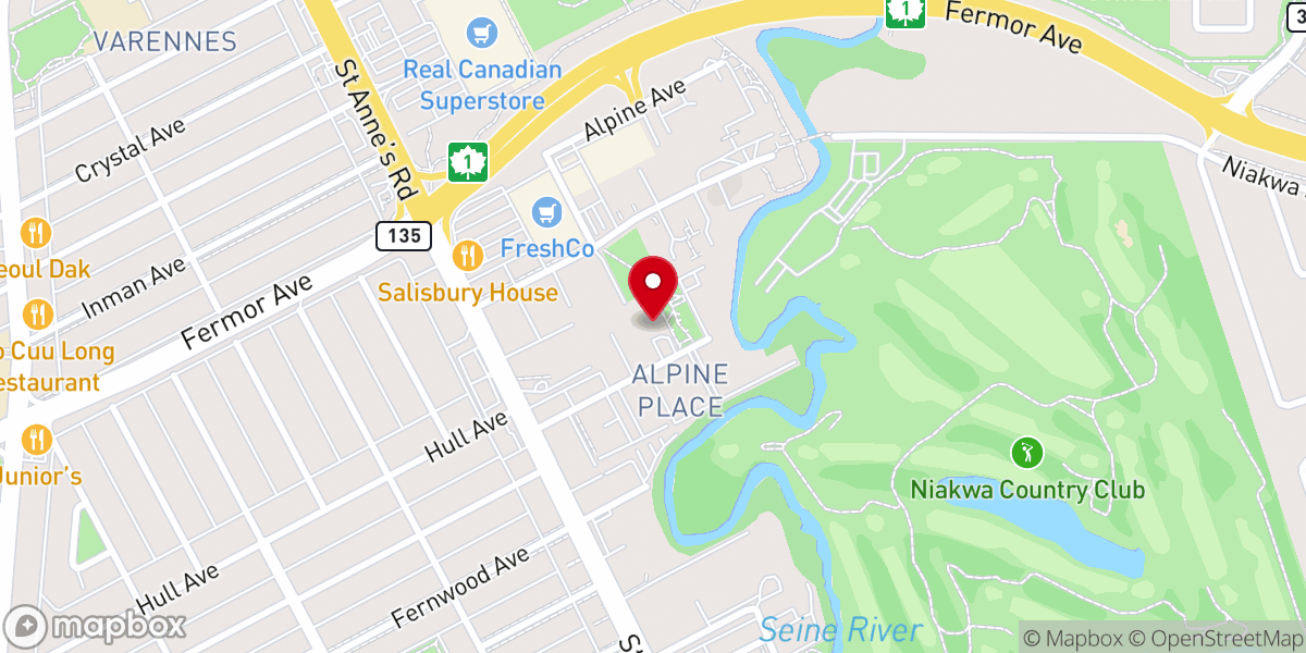 Map showing location of Living Hope Community Church of The Salvation Army