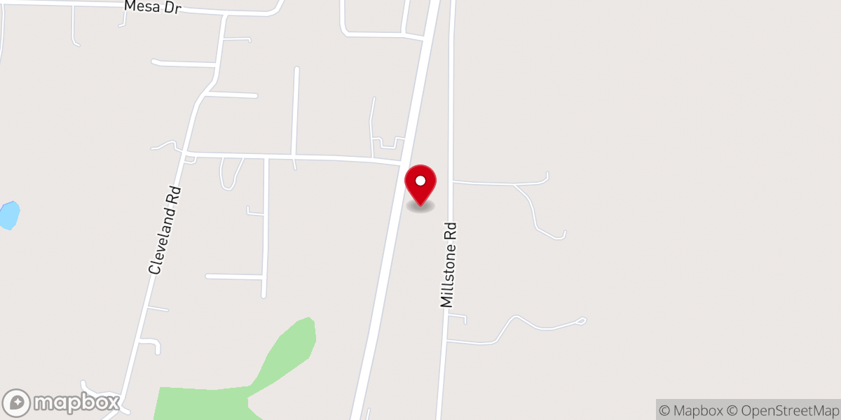 Map showing location of Miller's Grill