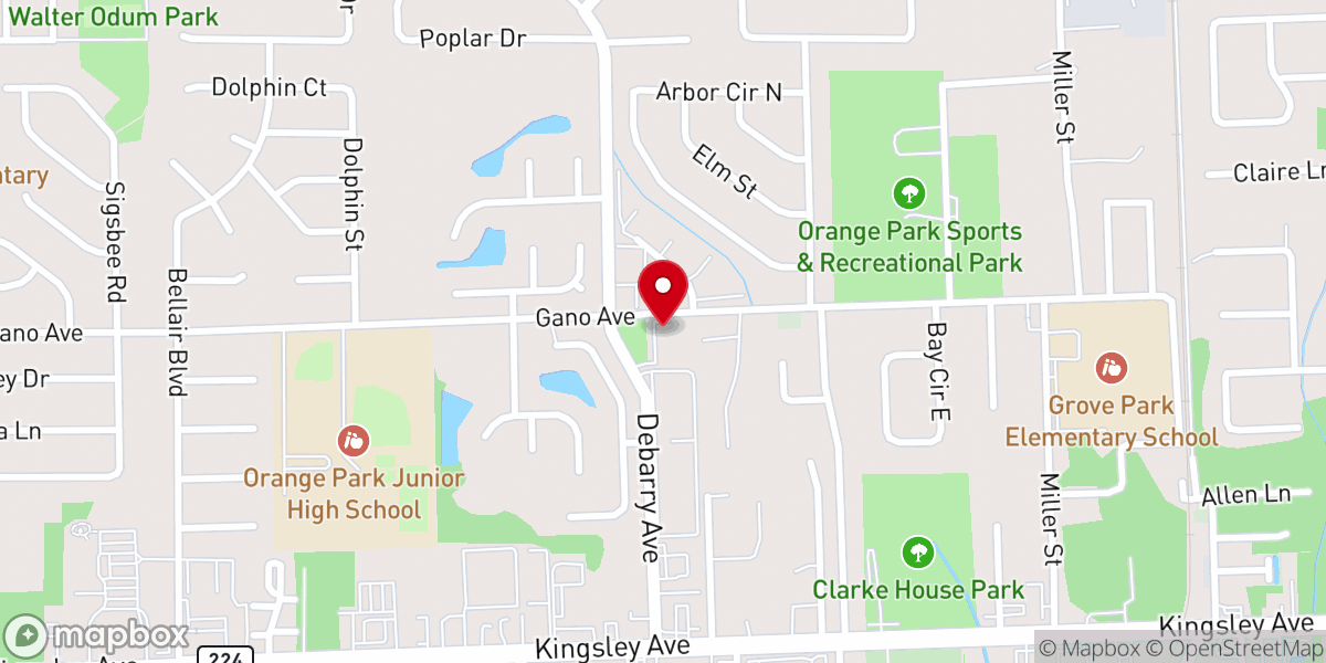 Map showing location of Faith Community Church of God