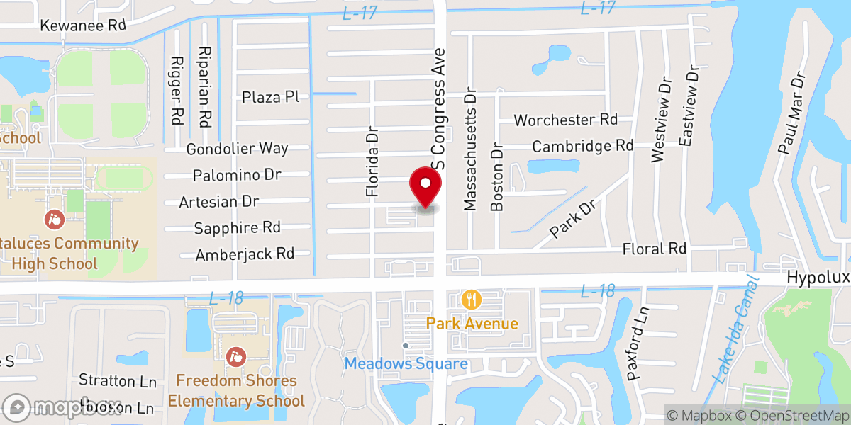 Map showing location of Faith Church | Lake Worth
