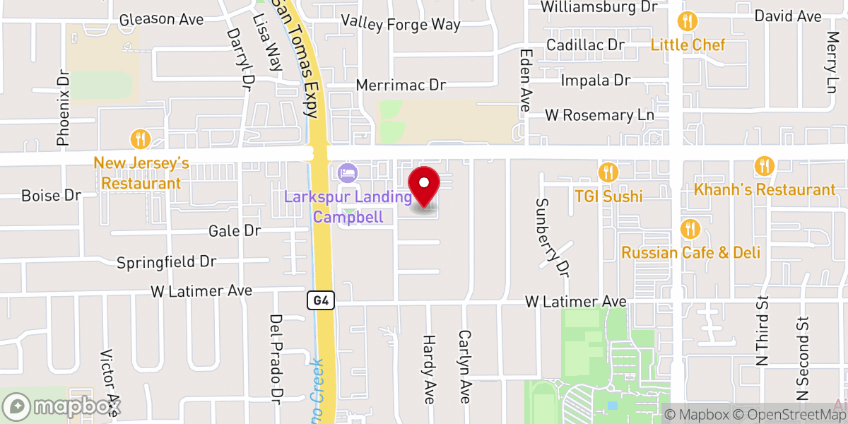 Map showing location of True Hope Community Church