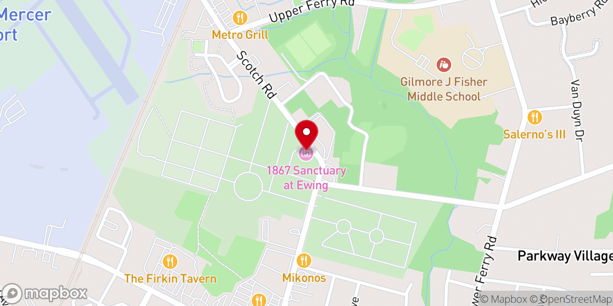 Map showing location of 1867 Sanctuary