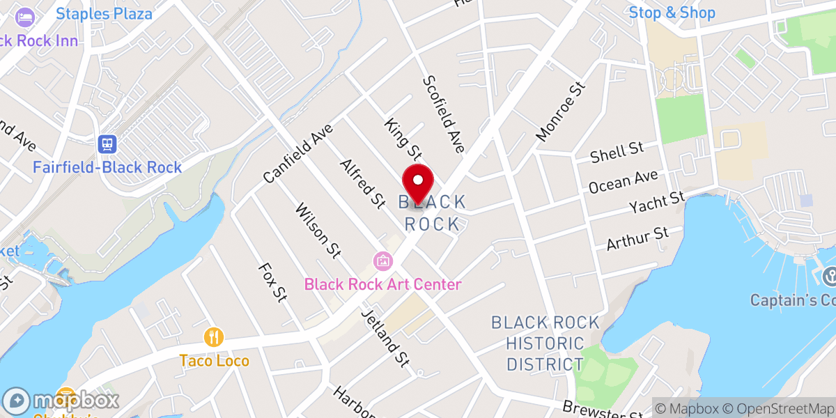 Map showing location of Second New Light Church