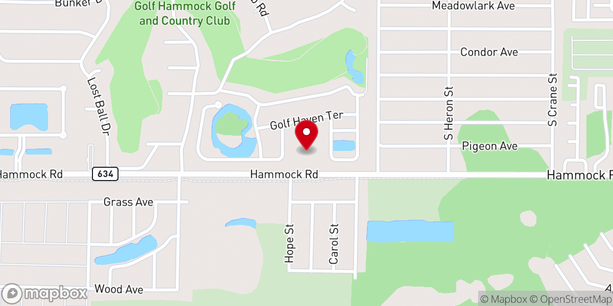 Map showing location of Bible Fellowship Church