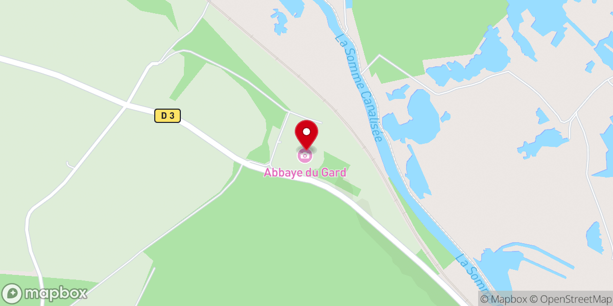 Map showing location of Abbaye du Gard