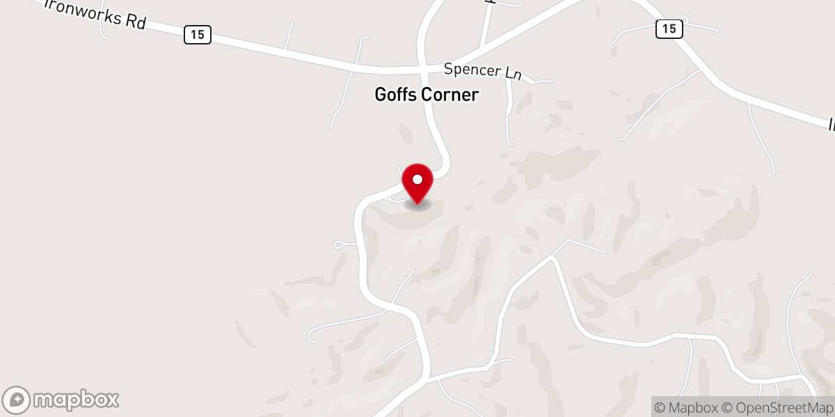Map showing location of El Bethel Church