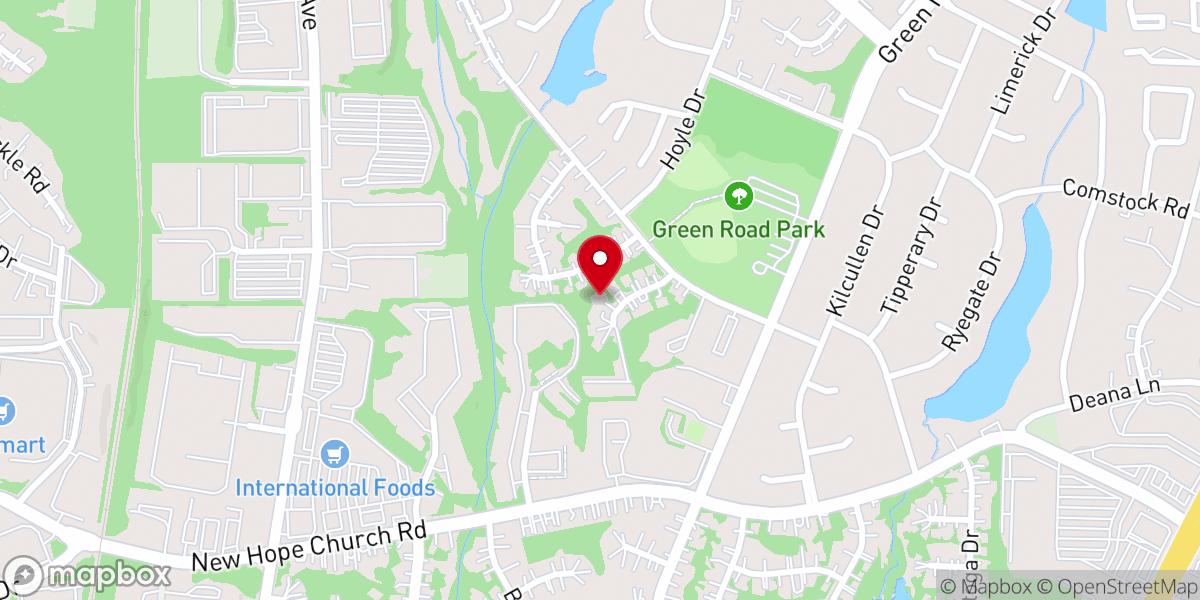 Map showing location of Filling in the Gap Ministries