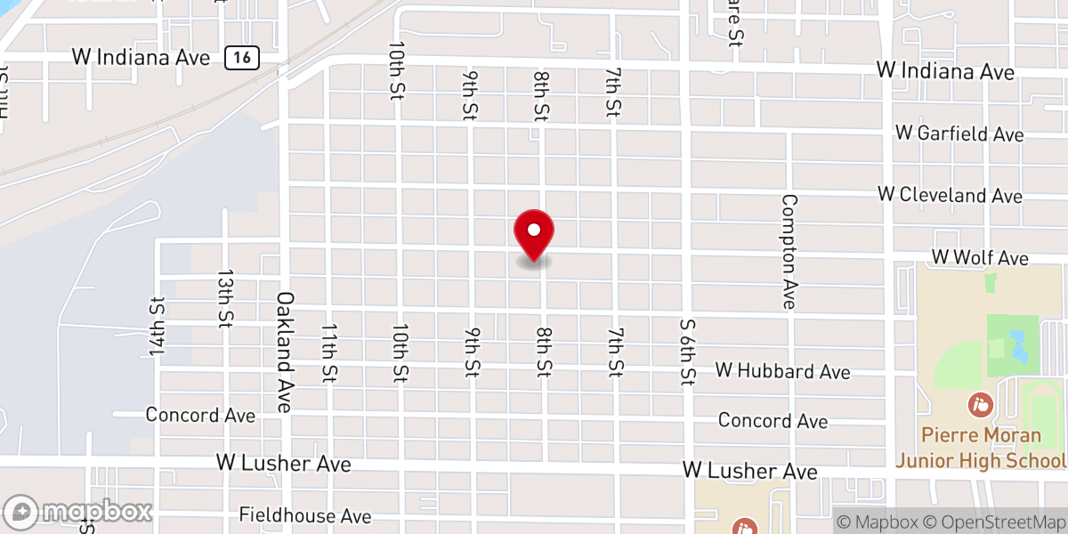 Map showing location of St Joseph Valley Comm Church