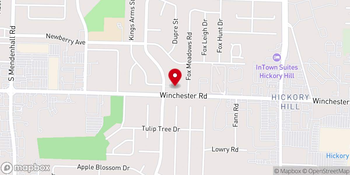 Map showing location of New Life Holiness Church