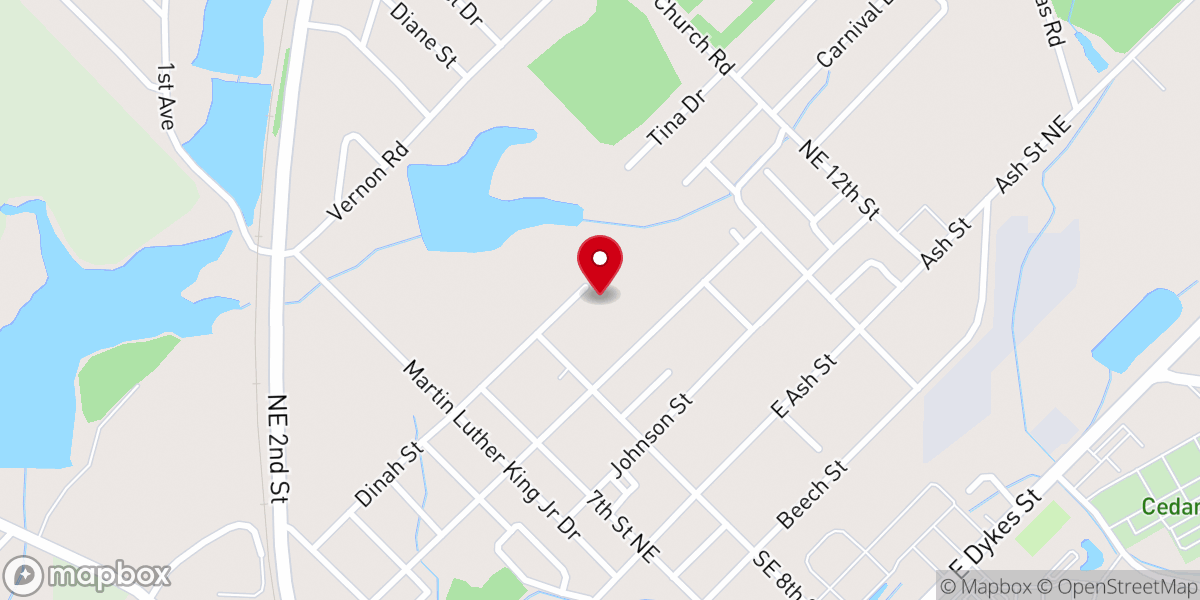 Map showing location of Cochran Holiness Deliverance