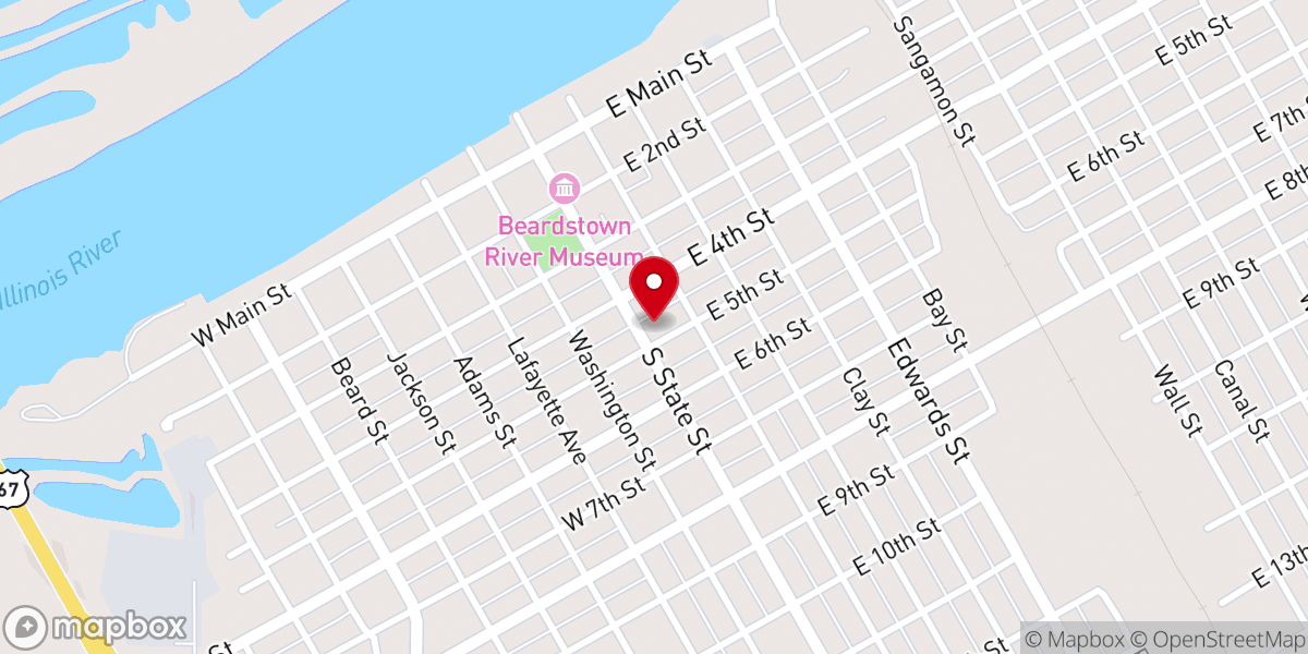 Map showing location of First United Methodist Church