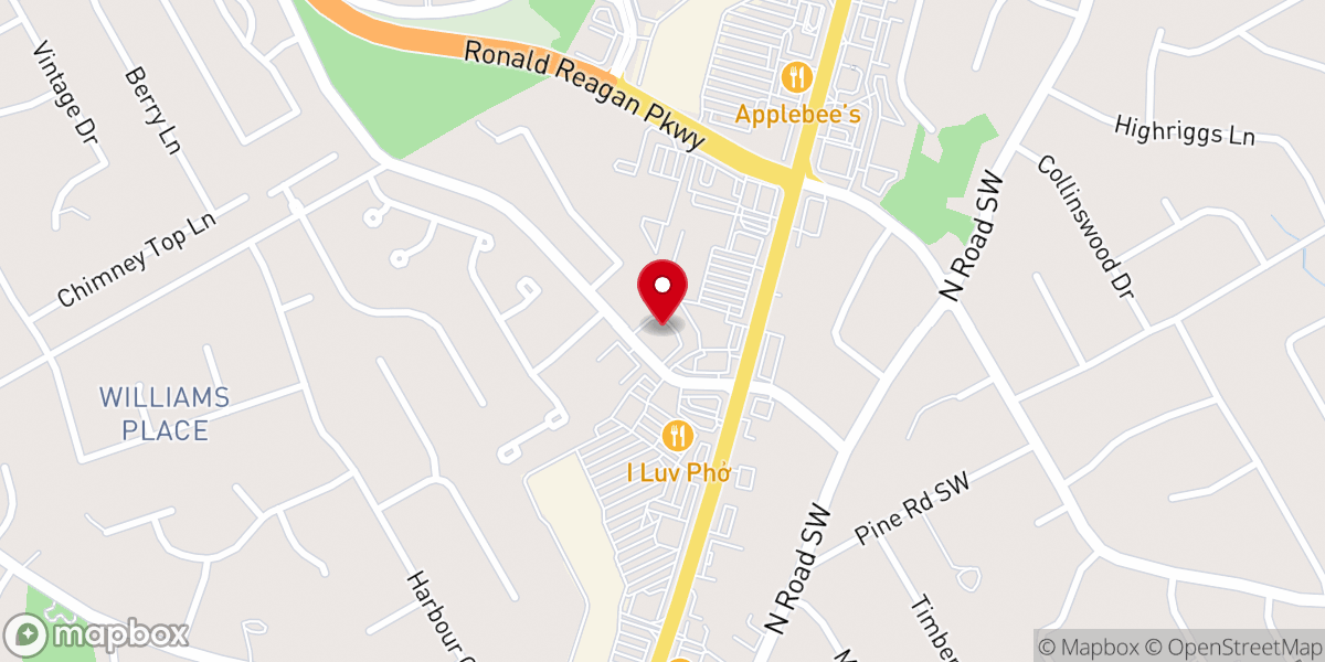 Map showing location of Zotung Christian Church Georgia