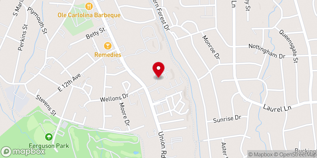 Map showing location of Salvation Army